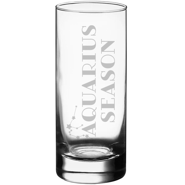 Aquarius Season Engraved Glassware