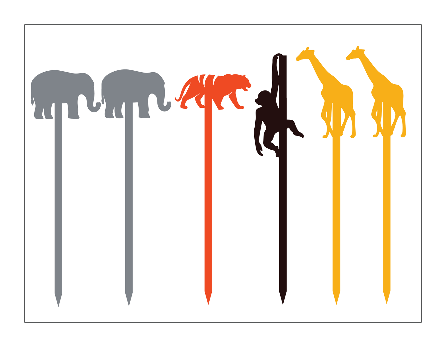 Zoo Animals Acrylic Collection