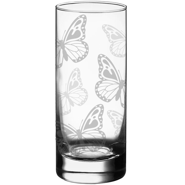Butterfly Engraved Glassware