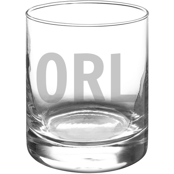 Customizable City Initials Engraved Glassware