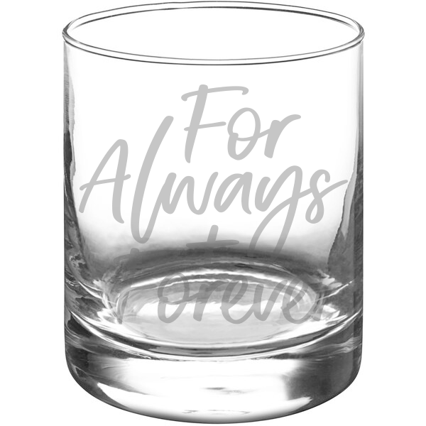 For Always + Forever Engraved Glassware