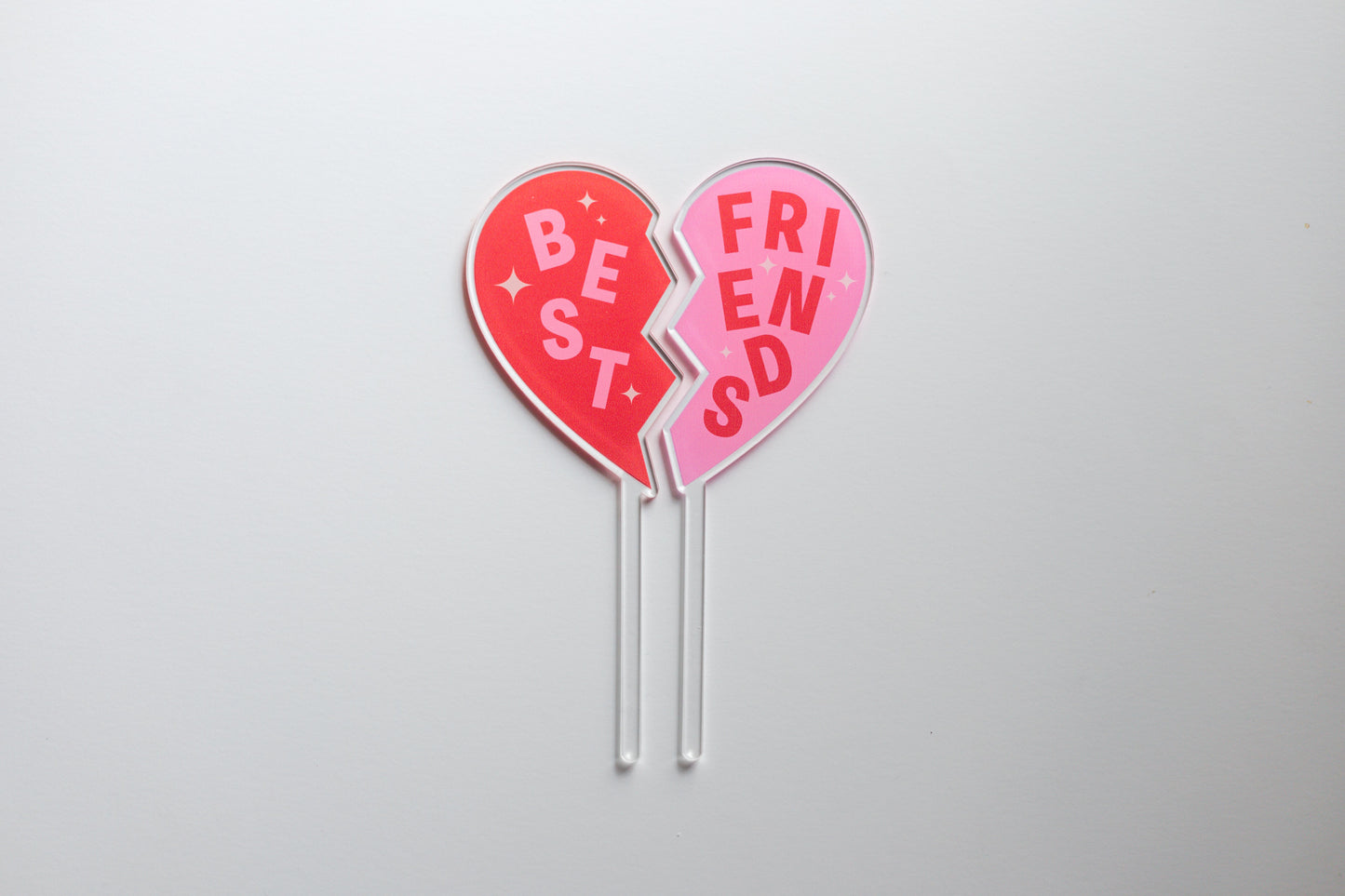 Acrylic Cake Topper, Galentine's BFF's