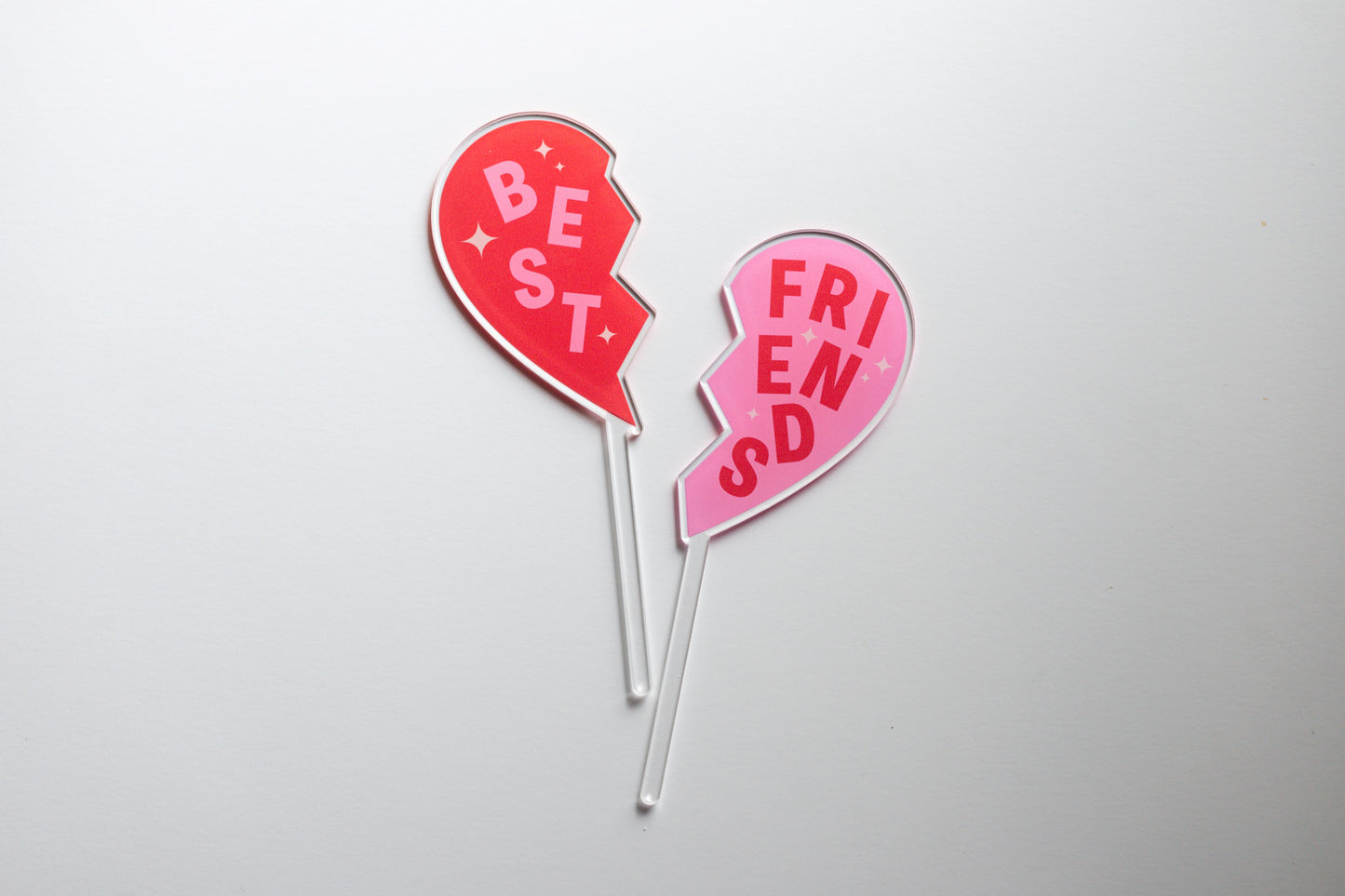 Acrylic Cake Topper, Galentine's BFF's