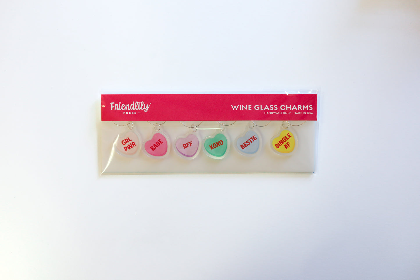 Candy Hearts Acrylic Drink Collection