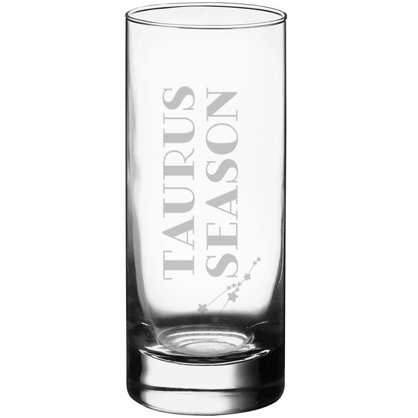 Taurus Season Engraved Glassware